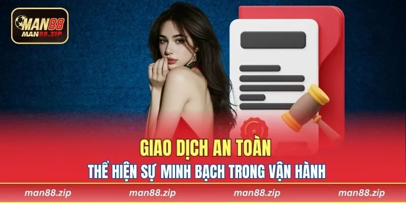 Giao dịch an toàn thể hiện sự minh bạch trong vận hành